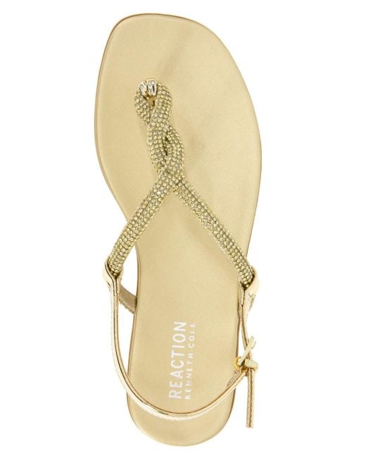 Kenneth Cole Metallic Whitney Flat Sandals
