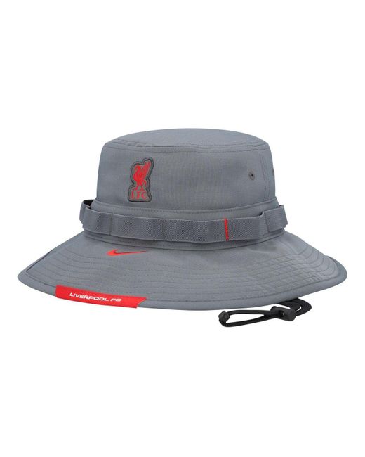 Nike Gray Liverpool Boonie Triblend Performance Bucket Hat in Blue for
