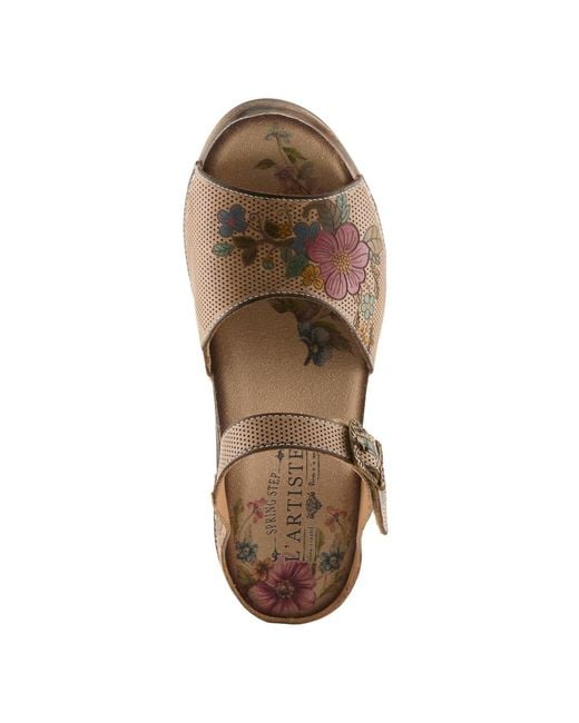 L'ARTISTE Brown Spring Step Japhette Platform Slide