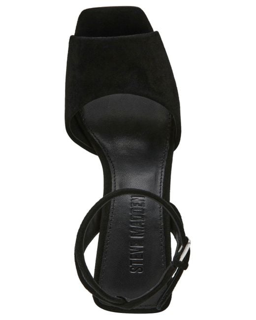 Steve Madden Black Lilac Two-piece Dress Sandals