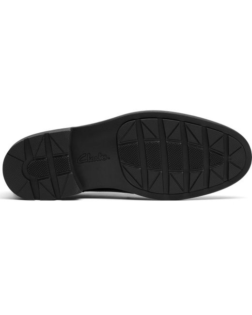 Clarks Black Emmet Plain Toe Dress Shoe for men