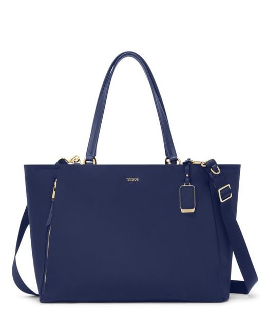 Tumi Blue Voyageur Valetta Large Tote