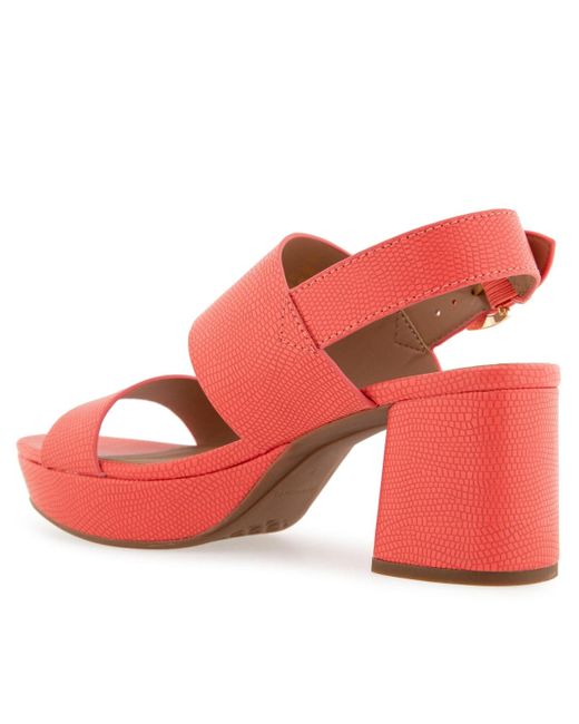 Aerosoles Red Camilia Round Toe Platform Sandals