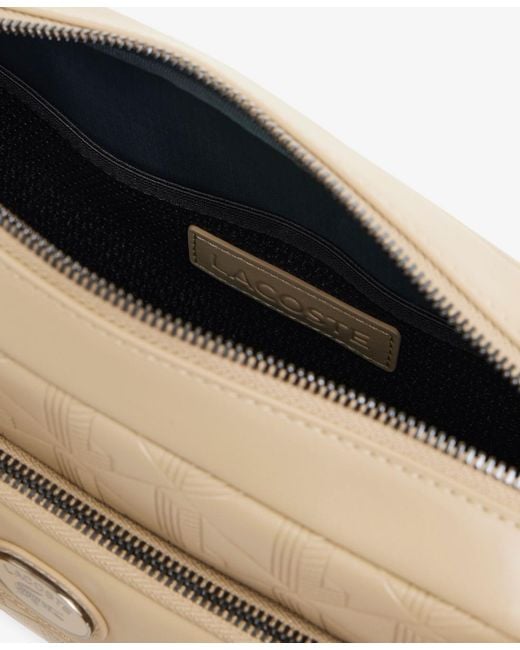 Lacoste Natural Monogram Reporter Bag for men
