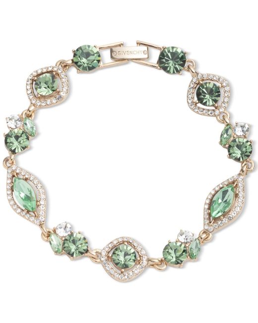 Givenchy Metallic Mixed Crystal Cluster & Orbital Flex Bracelet