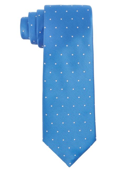 Tayion Collection Blue Royal & White Dot Tie for men
