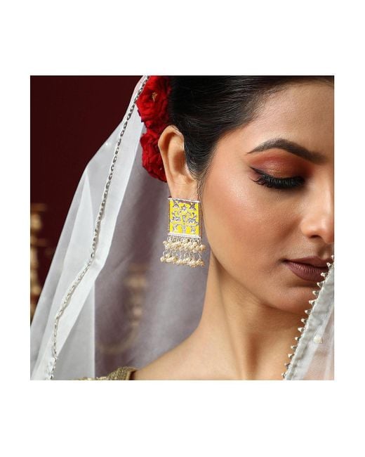 SOH Metallic The Niloufar Drop Earrings