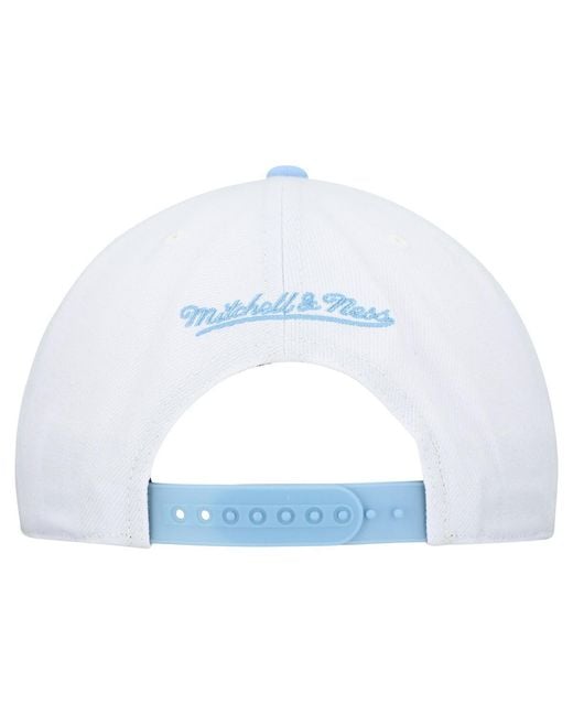 Mitchell & Ness White And  Texas Rangers Basic Coop Pro Adjustable Hat