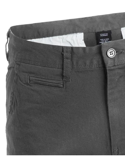 Galaxy By Harvic White 5 Pocket Flat Front Slim Fit Stretch Chino Shorts for men