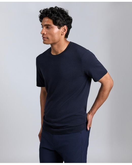 Kenneth Cole Blue Crewneck Sweater T-shirt for men