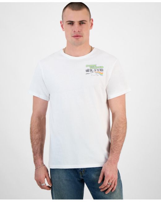 Tai Apparel White Pink Floyd Regular-fit Graphic T-shirt for men