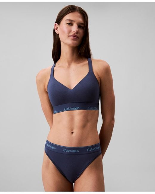 Calvin Klein Blue Full Coverage Lift Bralette