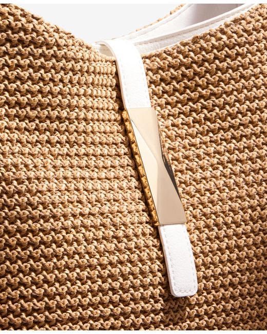 INC International Concepts Natural Salee Straw Shoulder Bag