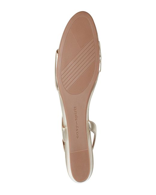 Easy Spirit Metallic Zoe Asymmetrical Strap Wedge Sandals