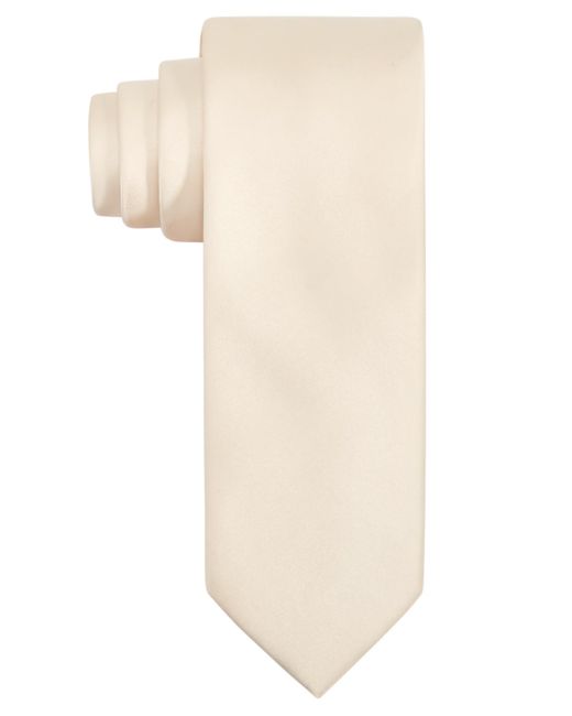 Tayion Collection White Crimson & Solid Tie for men