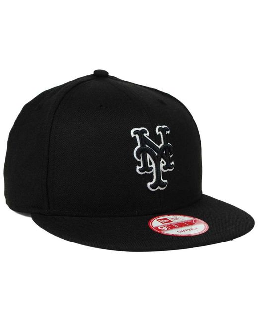 mets black snapback