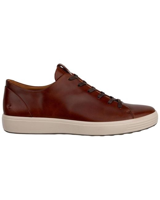 Ecco Brown Soft 7 Premier Sneaker for men