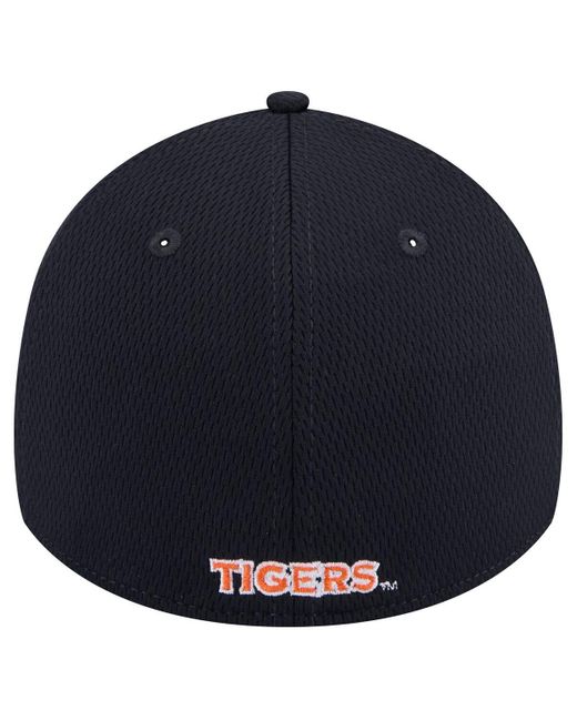 KTZ Blue Auburn Tigers Active Slash Sides 39thirty Flex Hat for men