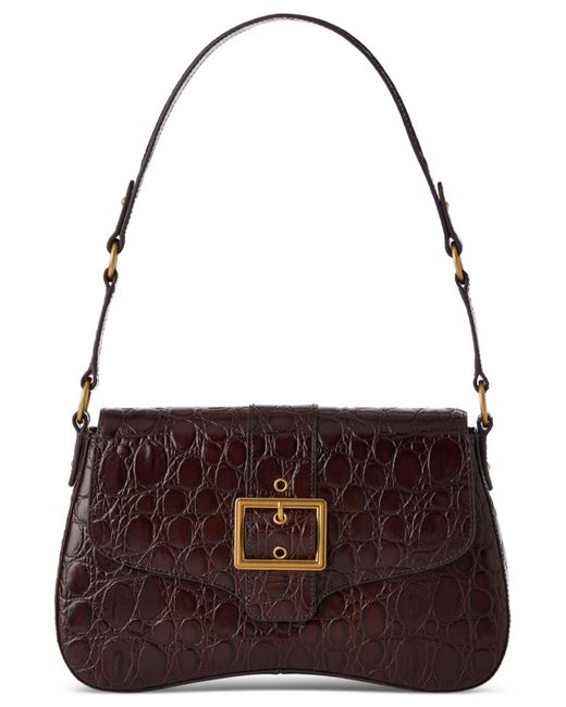 Brahmin Nerida Vanderbilt Small Leather Shoulder Bag in Purple Lyst