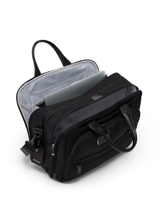 Tumi Black Alpha Medium 15" Expandable Briefcase