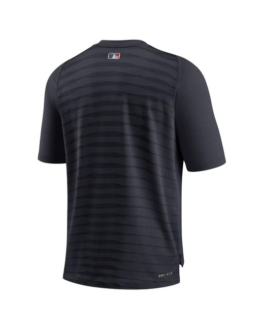 Nike Blue New York Yankees Authentic Collection Pregame Raglan Performance V-neck T-shirt for men