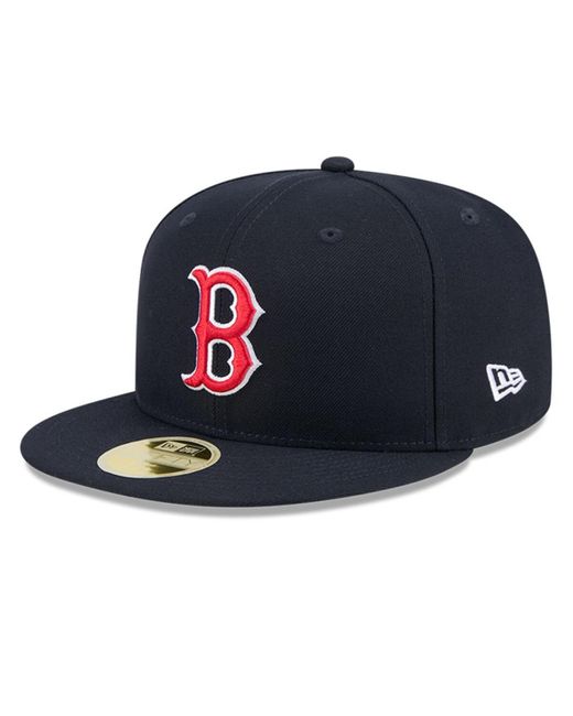 KTZ Blue Boston Red Sox Baseball Hall Of Fame 59fifty Fitted Hat for men