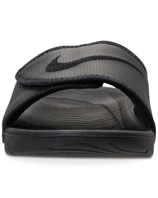 nike kawa adjustable slides black