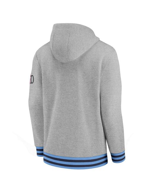 Nike Gray North Carolina Tar Heels Legacy Retro Pullover Hoodie for men