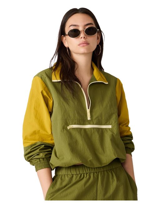 Steve Madden Green Khoda Zip-front Jacket