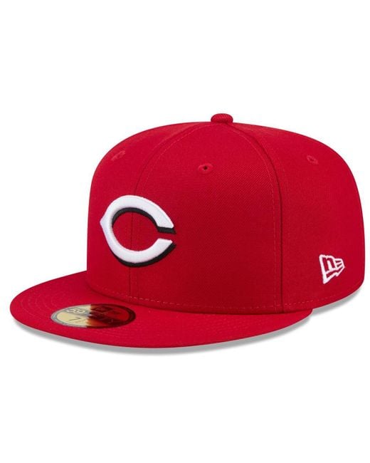 KTZ Red Cincinnati S 2025 Jackie Robinson Day 59fifty Fitted Hat for men