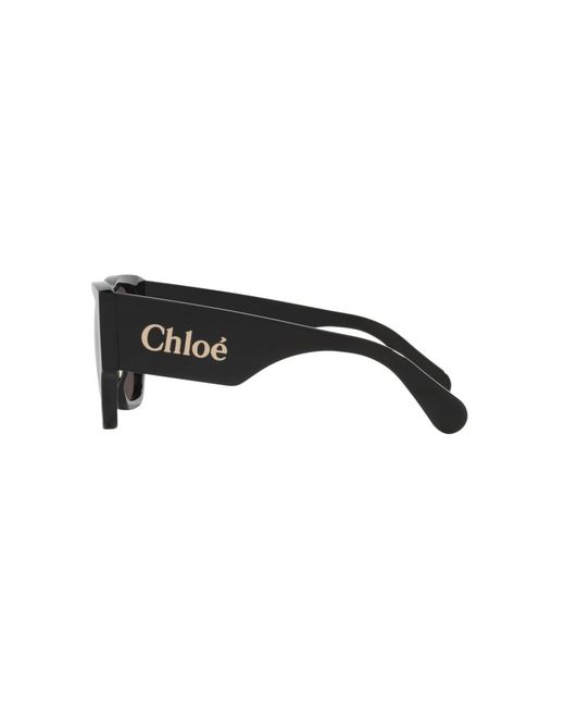 Chloé Black Rectangle Sunglasses