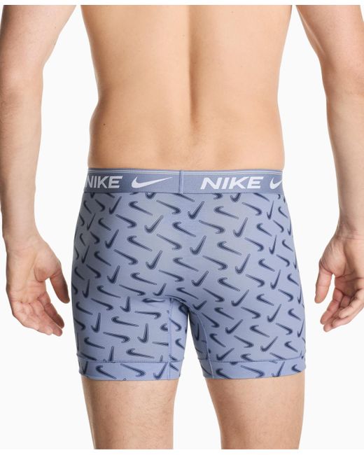 Nike Blue 3-pack Dri-fit Ultra Comfort Boxer Briefs for men