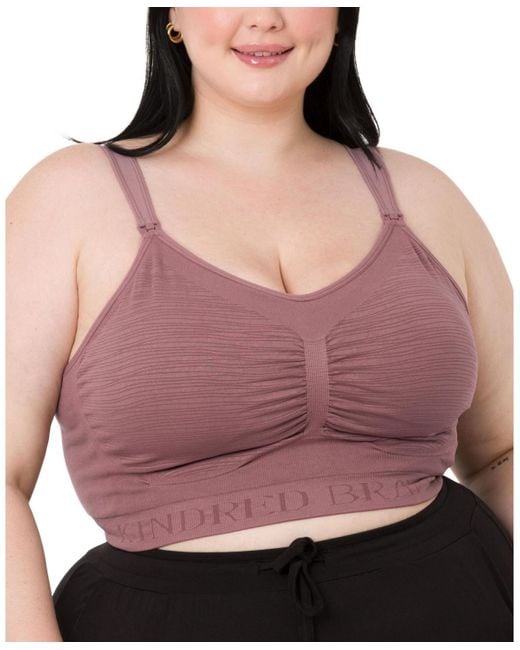 Kindred Bravely Plus Size Sublime Hands-free Pumping & Nursing Bra S in  Pink