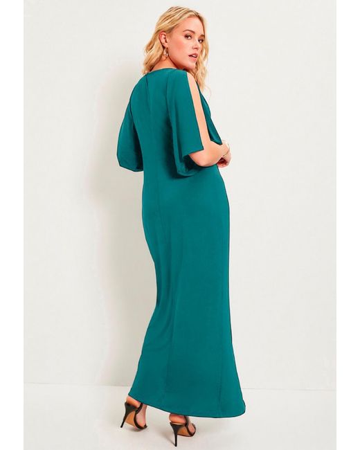 June + Vie Blue June + Vie Plus Size June + Vie Twist-front Dress