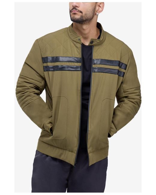 Xray Jeans Green Quilted Jacket for men