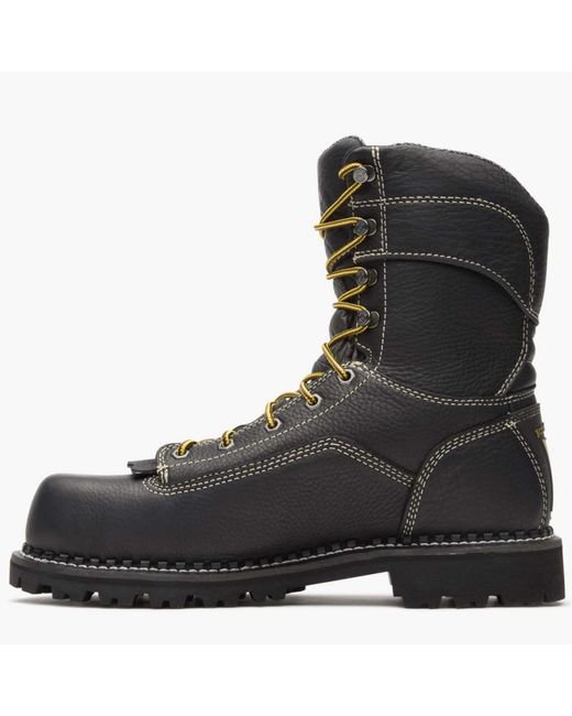 Georgia Boot Black Amp Lt Logger Composite Toe Waterproof Work Boot for men