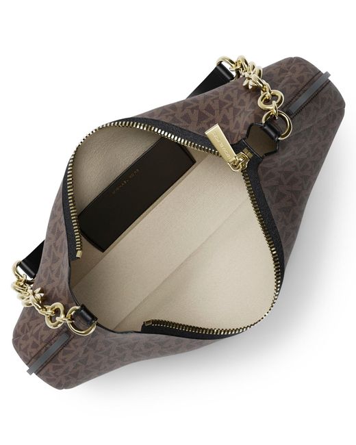 Michael Kors Brown Michael Nolita Small Chain Pouchette Bag