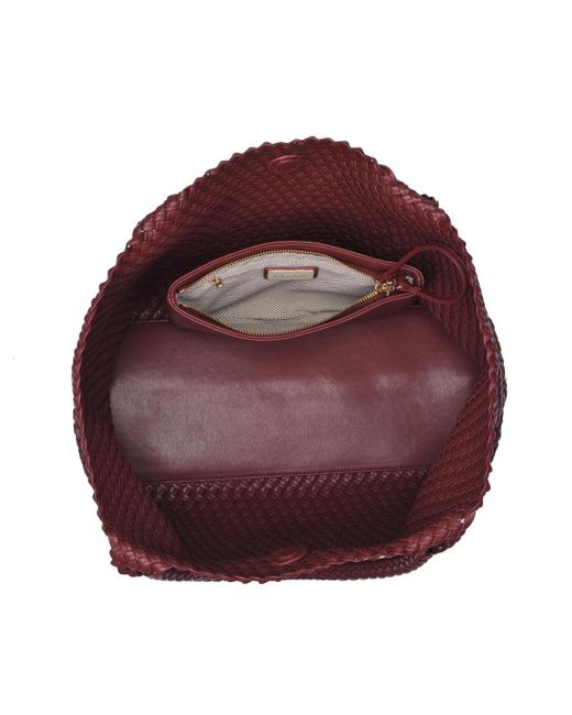 Moda Luxe Purple Solana Woven Tote