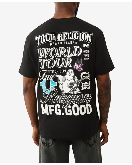 True Religion Black Short-sleeve T-shirt for men