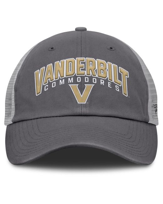Fanatics Gray Vanderbilt Commodores Ionic Trucker Adjustable Hat for men