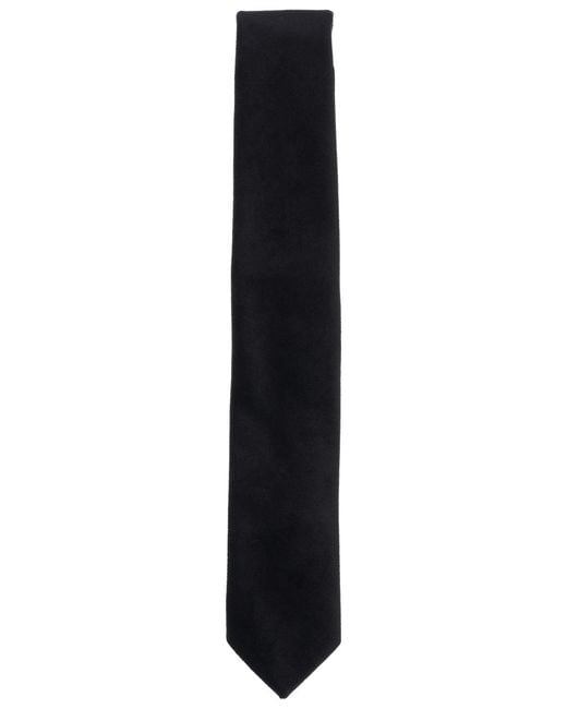 BarIII Black Tux Velvet Solid Tie for men