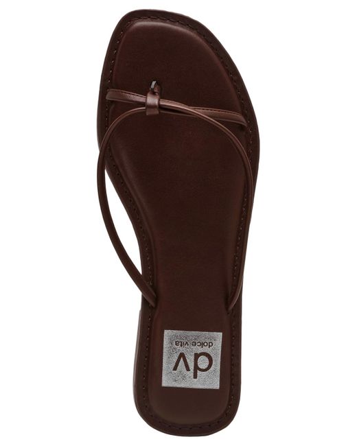 Dolce Vita Brown Jumpie Thong Flip Slide Flats Sandals