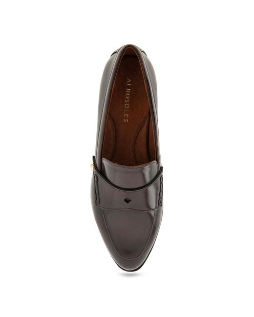 Aerosoles Black Eira Block Heel Loafers