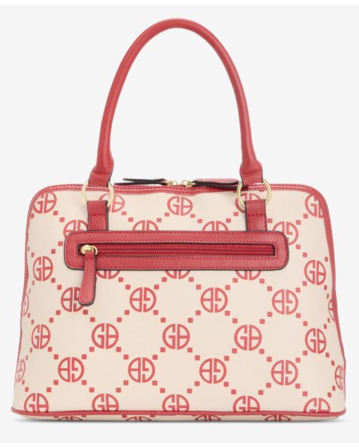 Giani Bernini Red Monogram Signature Tote