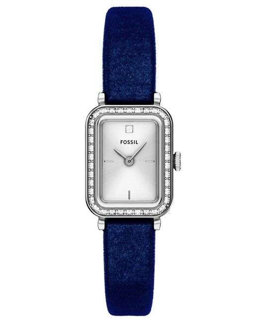 Fossil Blue Raquel Two-hand Navy Velvet Watch