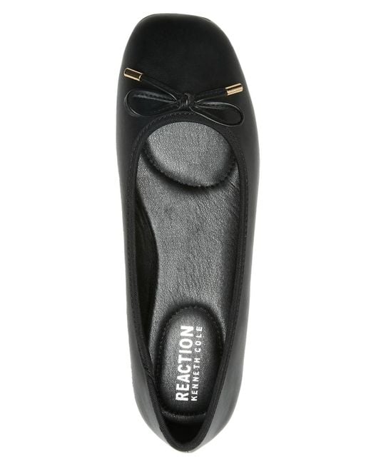 Kenneth Cole Black Elstree Square Toe Ballet Flats