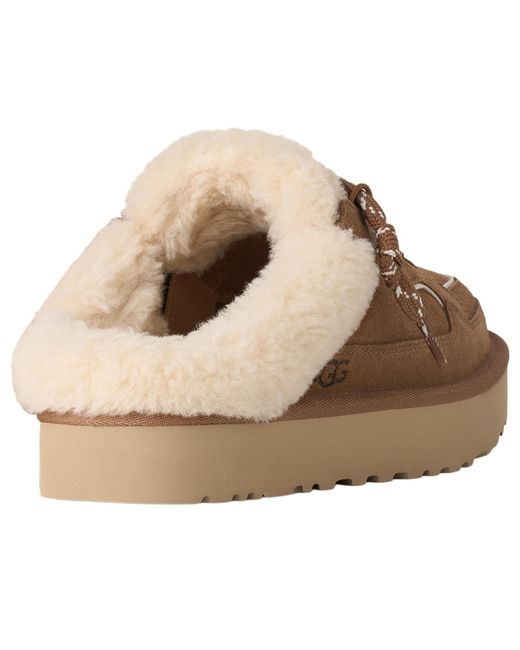 Ugg Brown Lowmel Round Toe Mule Clogs