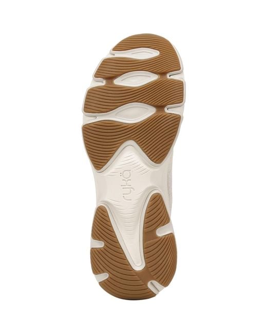 Ryka White Devotion X Lace Up Walking Sneakers