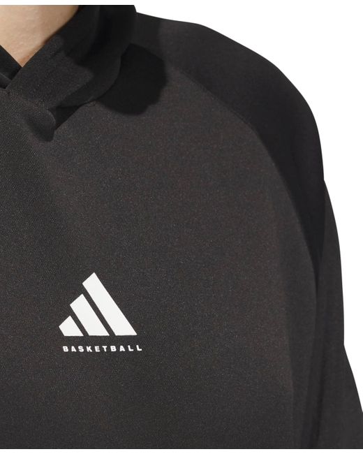 Adidas Black Select Foundation Fleece Basketball Hoodie for men