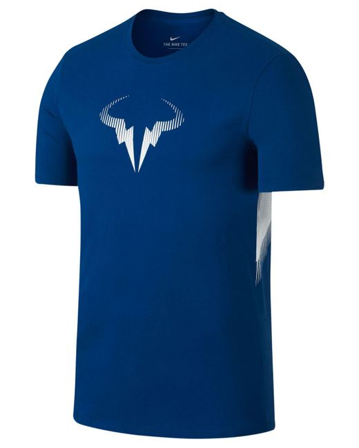 Nike Men s Rafael Nadal Logo T shirt in Blue for Men Lyst